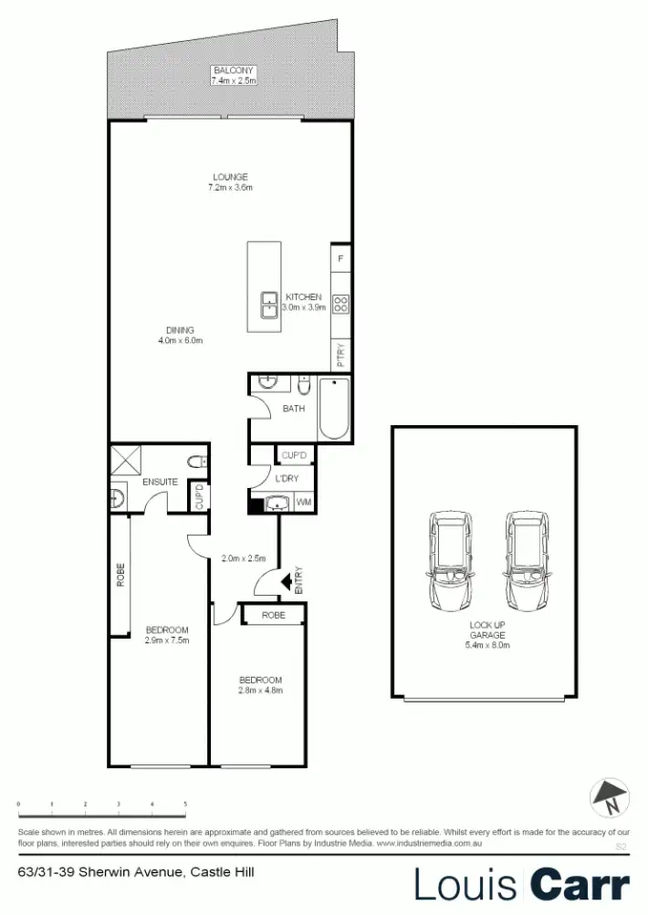 Floorplan of Homely unit listing, 63/31-39 Sherwin Avenue, Castle Hill NSW 2154