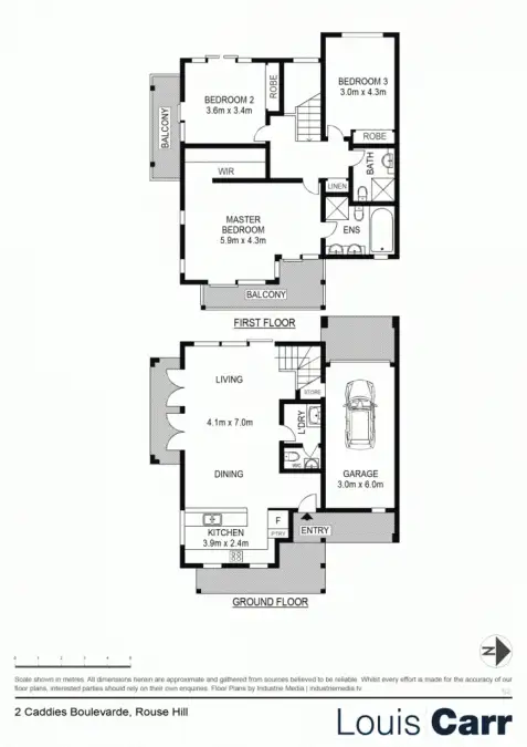 Floorplan of Homely house listing, 2 Caddies Boulevard, Rouse Hill NSW 2155