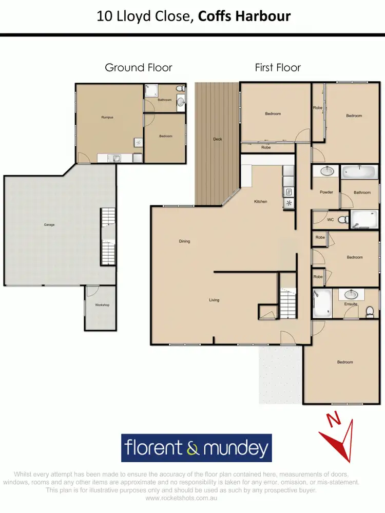 Floorplan of Homely house listing, 10 Lloyd Close, Coffs Harbour NSW 2450
