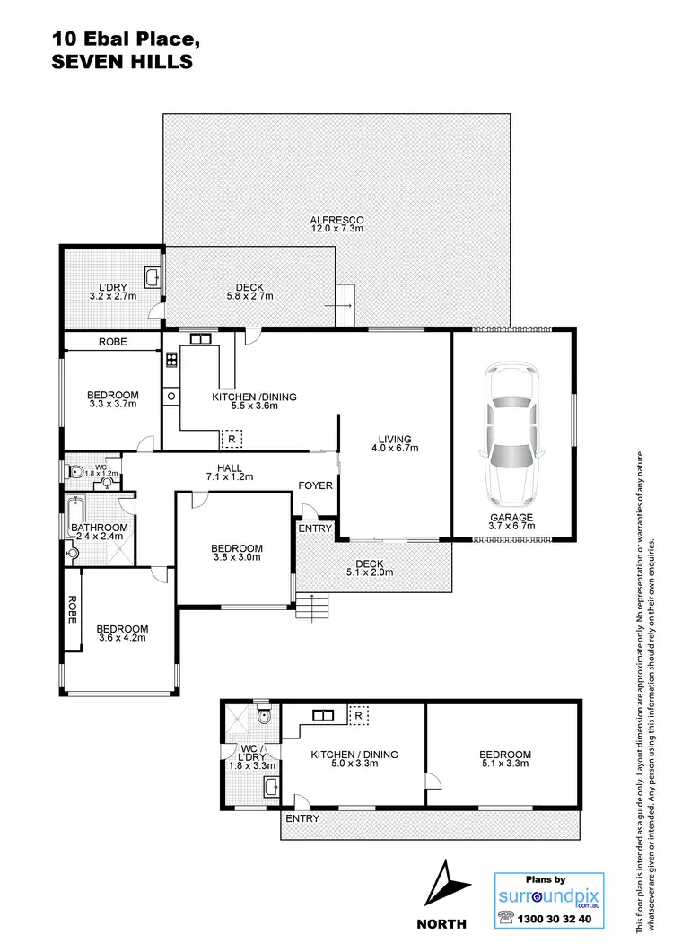Floorplan of Homely house listing, 10 Ebal Place, Seven Hills NSW 2147