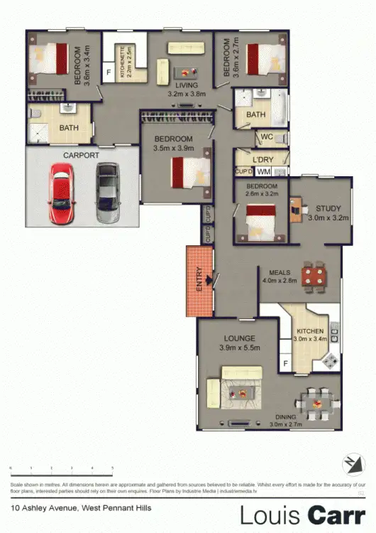 Floorplan of Homely house listing, 10 Ashley Avenue, West Pennant Hills NSW 2125