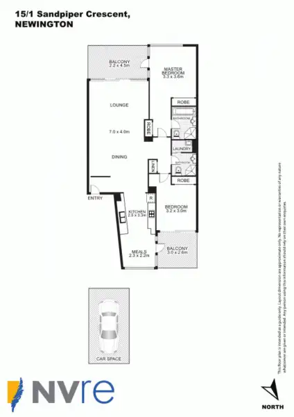 Floorplan of Homely apartment listing, 15/1 Sandpiper Crescent, Newington NSW 2127
