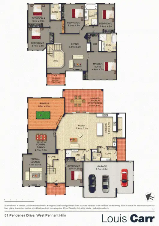 Floorplan of Homely house listing, 51 Penderlea Drive, West Pennant Hills NSW 2125