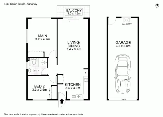 Floorplan of Homely unit listing, 4/33 Sarah Street, Annerley QLD 4103