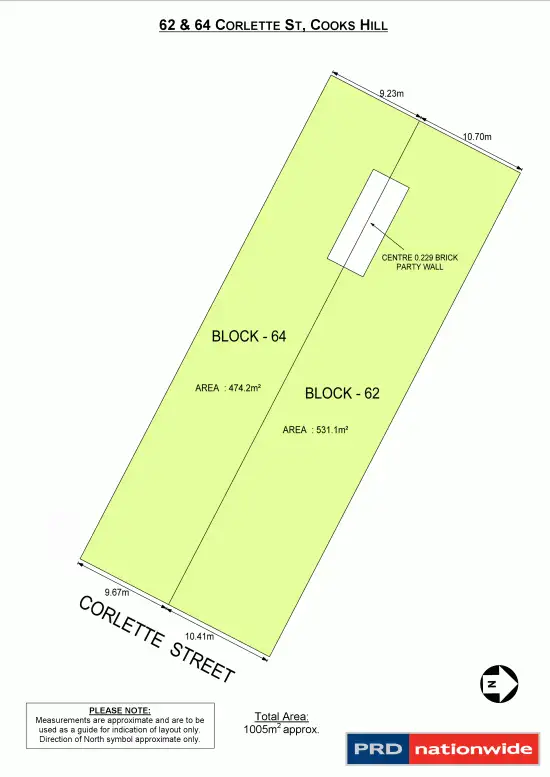 Floorplan of Homely house listing, 62&64 Corlette Street, Cooks Hill NSW 2300