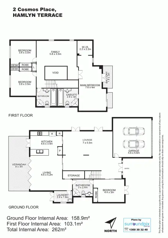Floorplan of Homely house listing, 2 Cosmos Place, Hamlyn Terrace NSW 2259