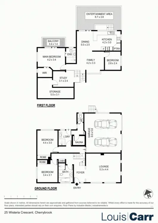 Floorplan of Homely house listing, 25 Wisteria Crescent, Cherrybrook NSW 2126