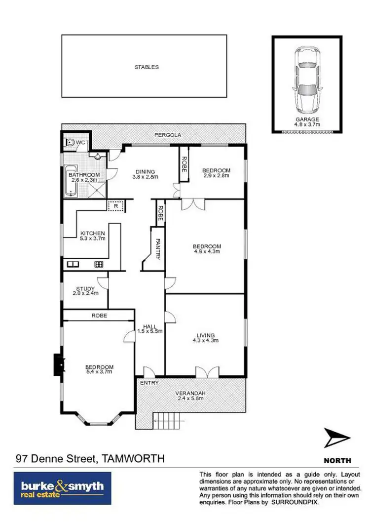 Floorplan of Homely house listing, 97 Denne Street, Tamworth NSW 2340