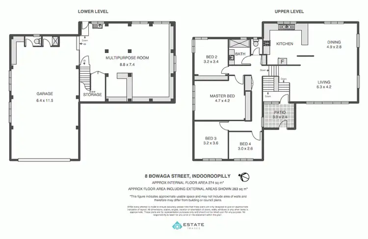 Floorplan of Homely house listing, 8 Bowaga St, Indooroopilly QLD 4068