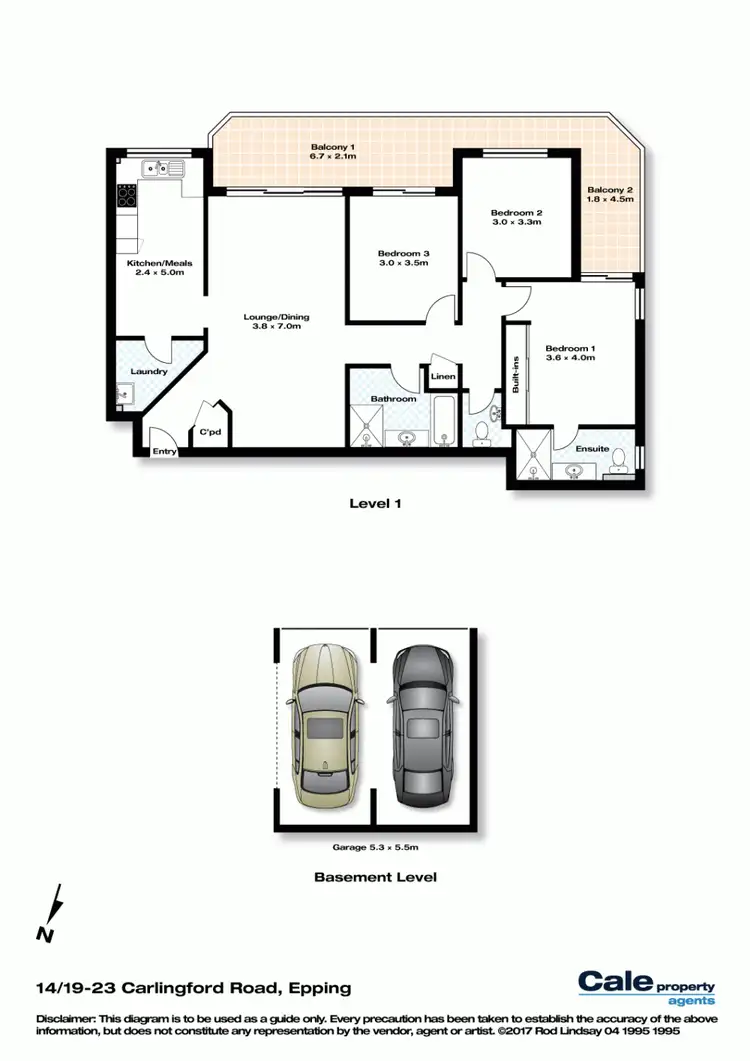 Floorplan of Homely unit listing, 14/19-23 Carlingford Road, Epping NSW 2121