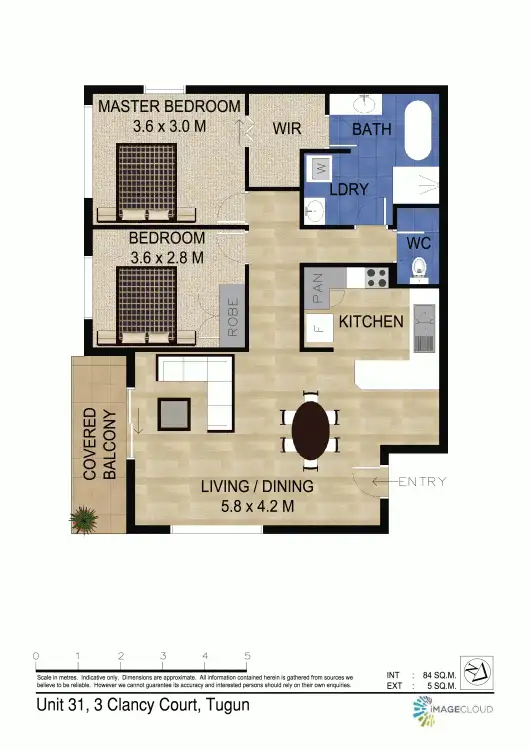 Floorplan of Homely unit listing, 31/3 Clancy Crt, Tugun QLD 4224