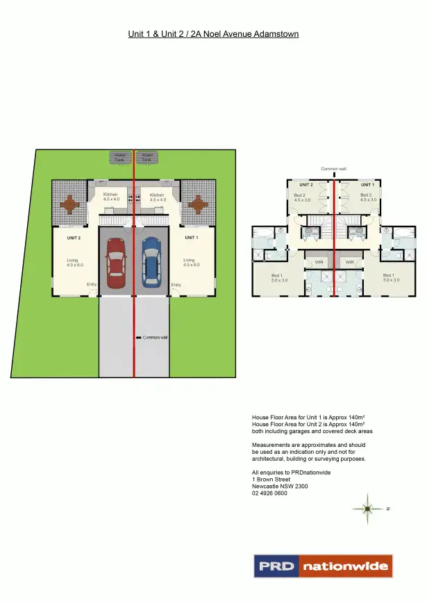 Floorplan of Homely townhouse listing, 2/2a Noel Avenue, Adamstown NSW 2289