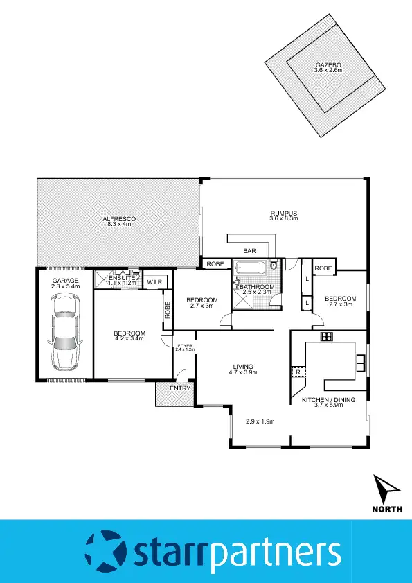 Floorplan of Homely house listing, 14 Sandpiper Crescent, Claremont Meadows NSW 2747