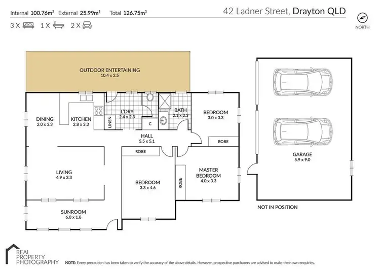 Floorplan of Homely house listing, 42 Ladner Street, Drayton QLD 4350