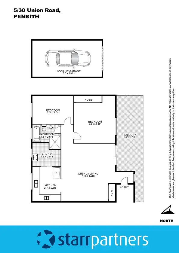 Floorplan of Homely unit listing, 5/30 Union Rd, Penrith NSW 2750