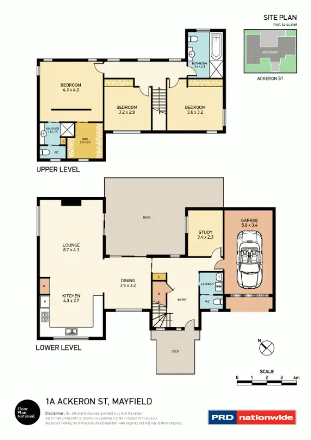 Floorplan of Homely house listing, 1a Ackeron Street, Mayfield NSW 2304