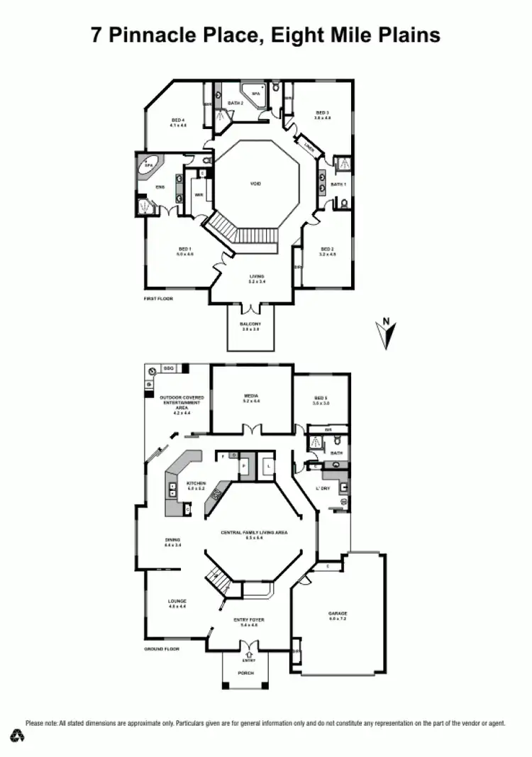 Floorplan of Homely house listing, 7 Pinnacle Place, Eight Mile Plains QLD 4113