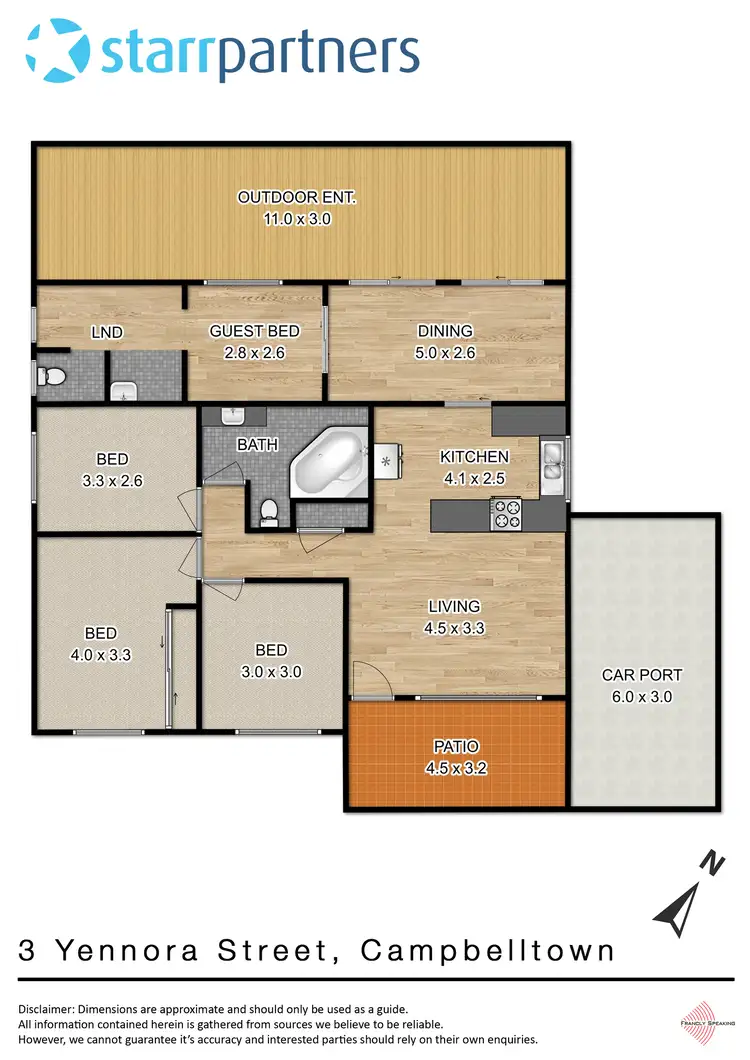Floorplan of Homely house listing, 3 Yennora St, Campbelltown NSW 2560