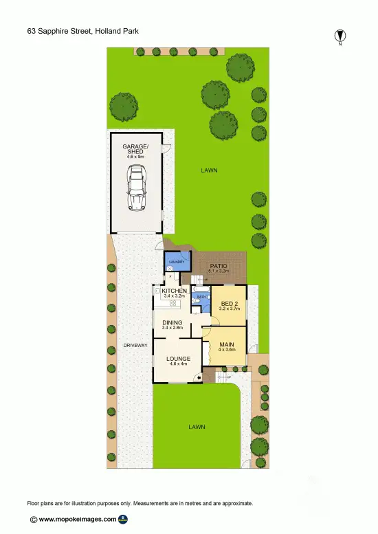 Floorplan of Homely house listing, 63 Sapphire Street, Holland Park QLD 4121