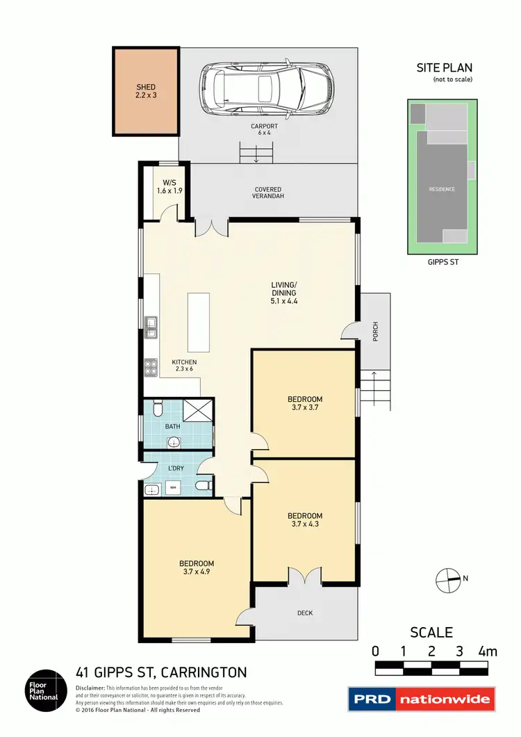 Floorplan of Homely house listing, 41 Gipps Street, Carrington NSW 2294