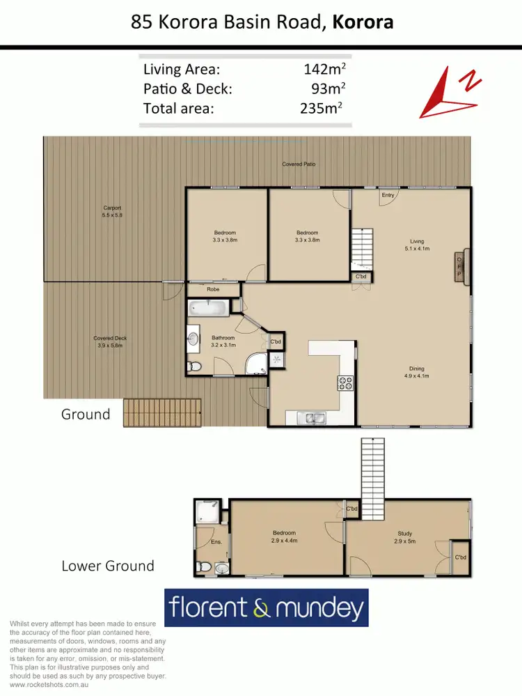 Floorplan of Homely house listing, 85 Korora Basin Rd, Korora NSW 2450