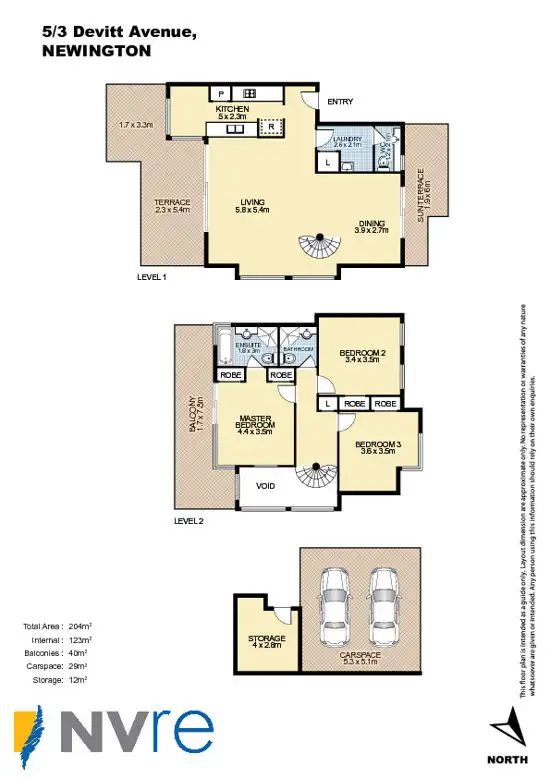 Floorplan of Homely unit listing, 5/3 Devitt Avenue, Newington NSW 2127