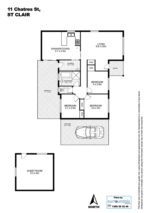 Floorplan of Homely house listing, 11 Chatres Street, St Clair NSW 2759