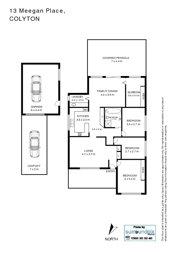 Floorplan of Homely house listing, 13 Meegan Place, Colyton NSW 2760