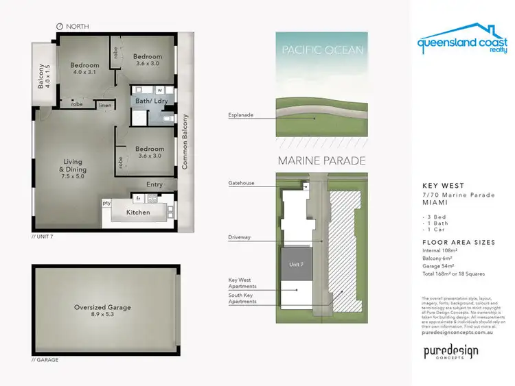 Floorplan of Homely unit listing, 7/70 Marine Parade, Miami QLD 4220