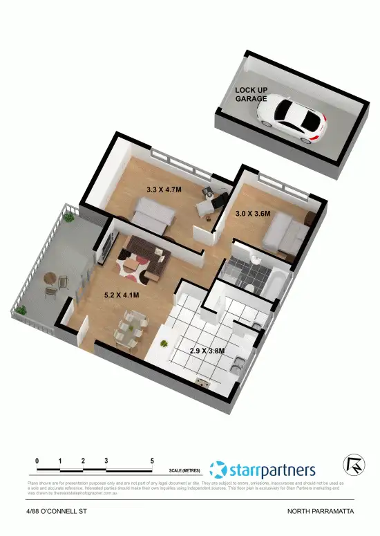 Floorplan of Homely unit listing, 4/88 O'connell Street, North Parramatta NSW 2151