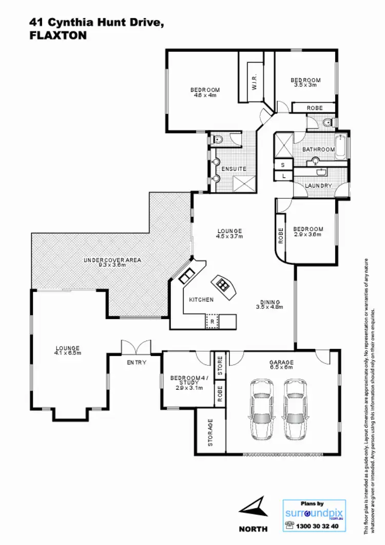 Floorplan of Homely house listing, 41 Cynthia Hunt Drive, Flaxton QLD 4560