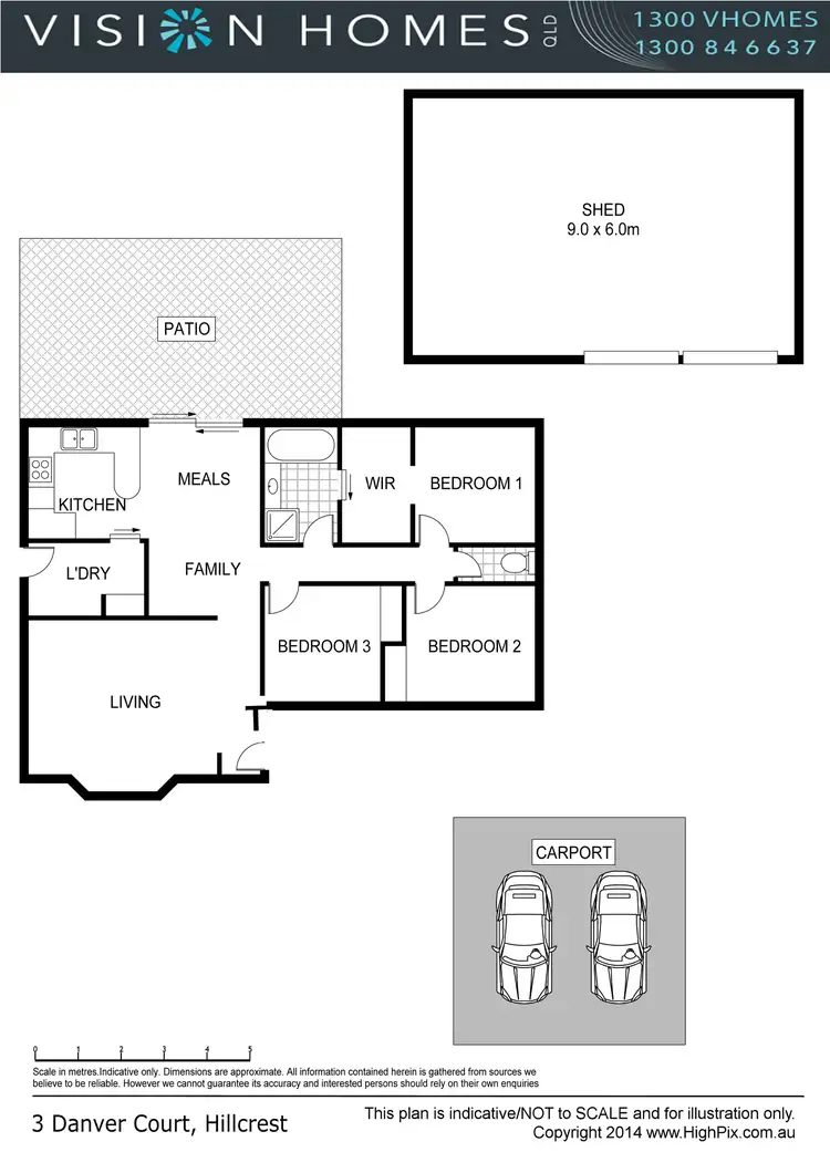 Floorplan of Homely house listing, 3 Danver Court, Hillcrest QLD 4118