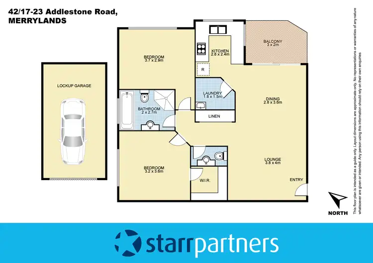 Floorplan of Homely unit listing, 42/17-23 Addlestone Road, Merrylands NSW 2160