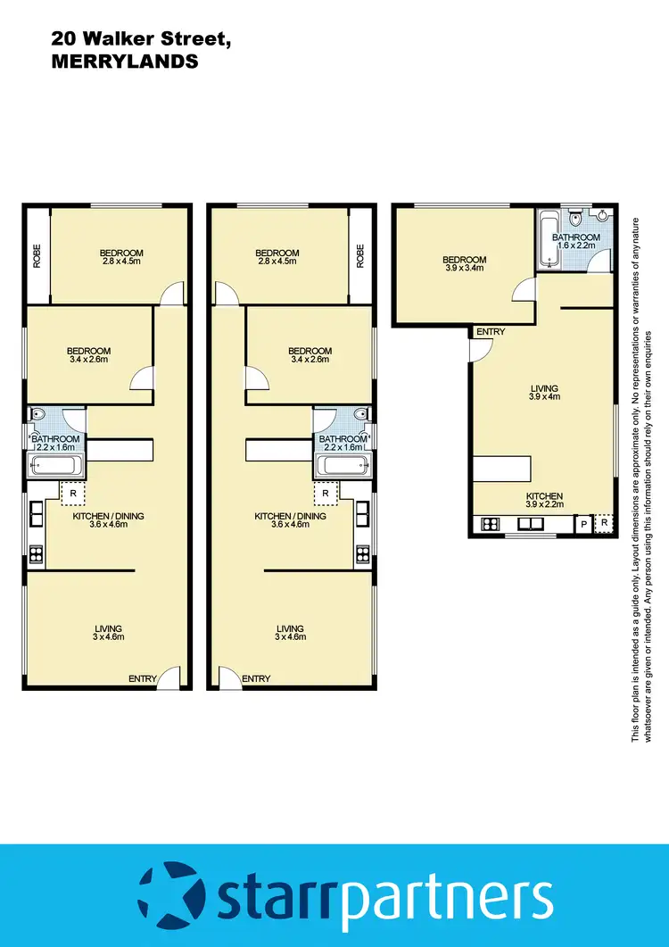 Floorplan of Homely unit listing, 20 Walker Street, Merrylands NSW 2160