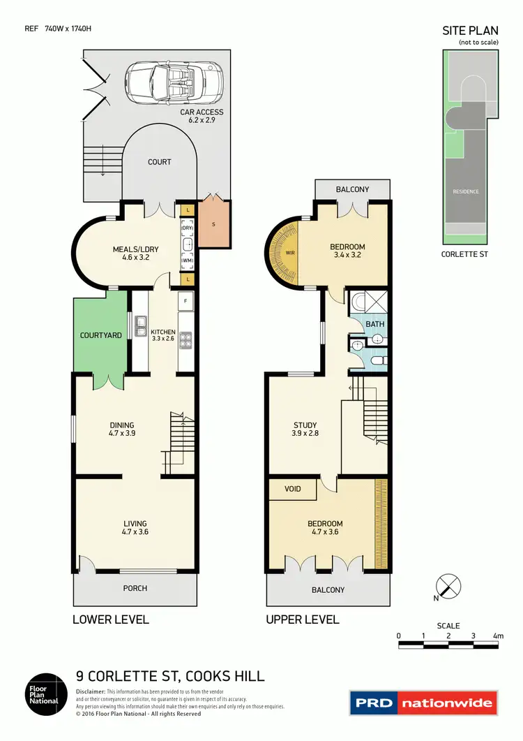 Floorplan of Homely house listing, 9 Corlette St, Cooks Hill NSW 2300