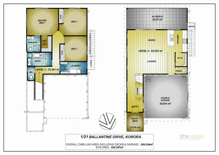 Floorplan of Homely house listing, 1/21 Ballantine Drive, Korora NSW 2450