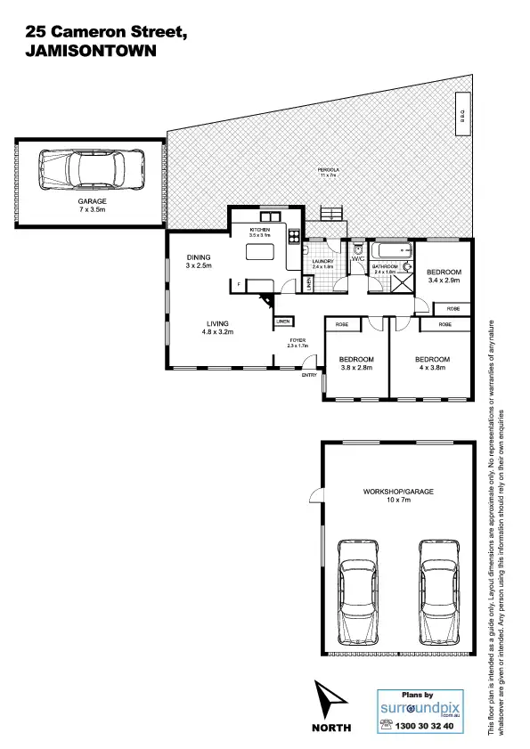 Floorplan of Homely house listing, 25 Cameron Street, Jamisontown NSW 2750