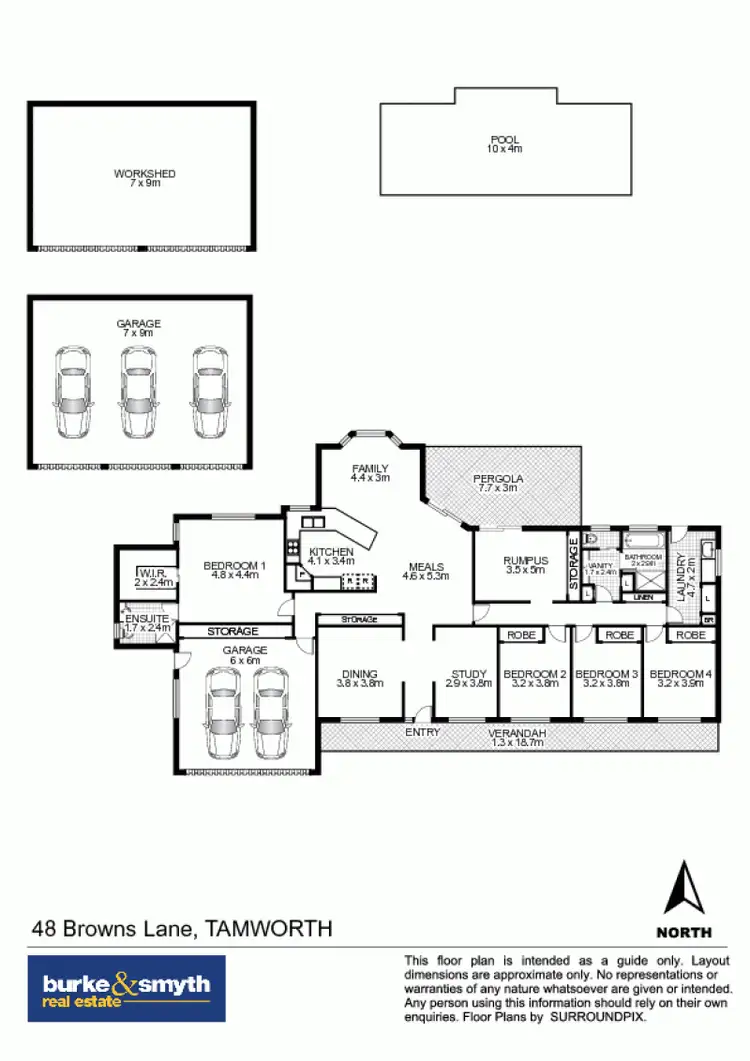 Floorplan of Homely house listing, 48 Browns Lane, Tamworth NSW 2340