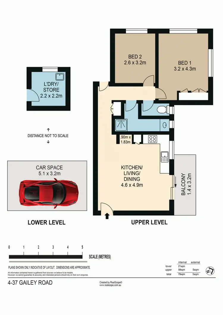 Floorplan of Homely apartment listing, 4/37 Gailey Road, St Lucia QLD 4067
