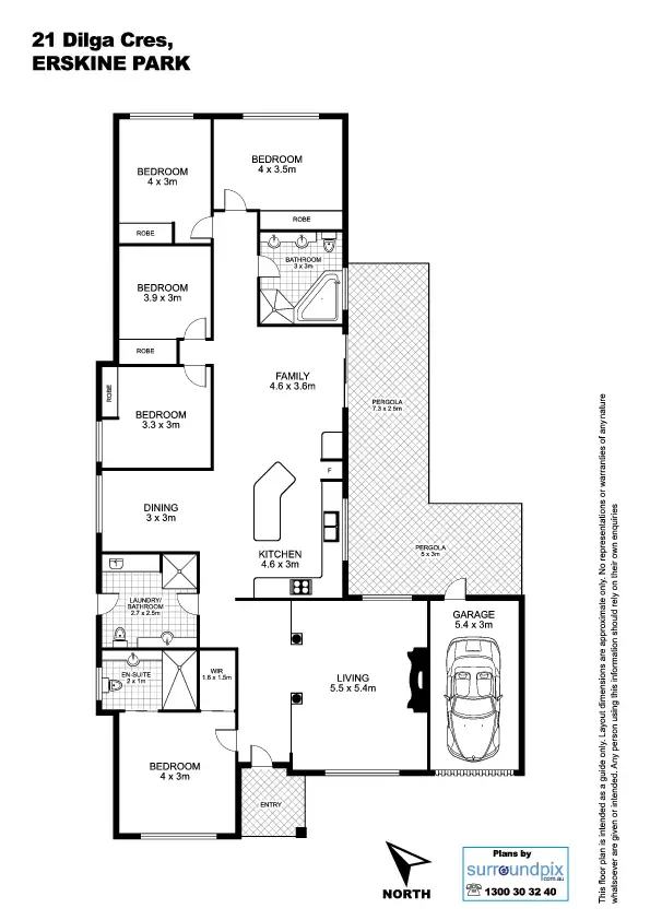 Floorplan of Homely house listing, 21 Dilga Crescent, Erskine Park NSW 2759