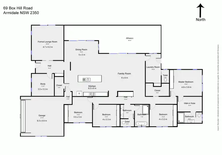 Floorplan of Homely house listing, 69 Box Hill Drive, Armidale NSW 2350