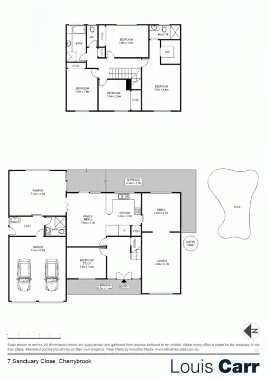 Floorplan of Homely house listing, 7 Sanctuary Close, Cherrybrook NSW 2126