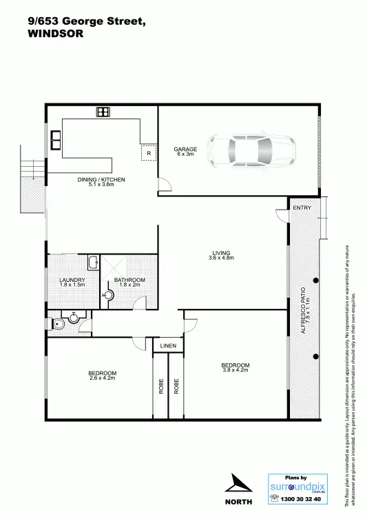 Floorplan of Homely unit listing, Address available on request
