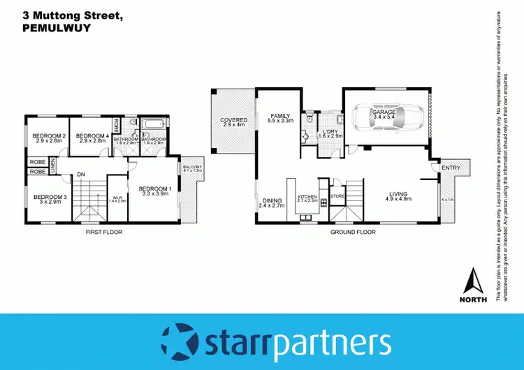 Floorplan of Homely house listing, 3 Muttong Street, Pemulwuy NSW 2145