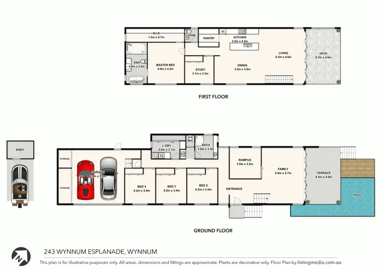 Floorplan of Homely house listing, 243 Wynnum Esplanade, Wynnum QLD 4178
