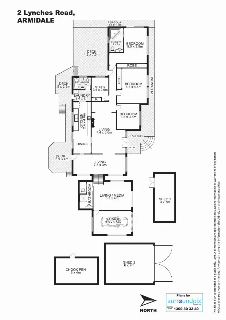 Floorplan of Homely rural property listing, 2 Lynches Road, Armidale NSW 2350