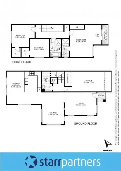 Floorplan of Homely semi-detached listing, 10a Arcadia Place, Colyton NSW 2760