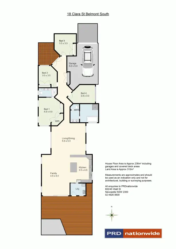 Floorplan of Homely house listing, 18 Clara Street, Belmont South NSW 2280