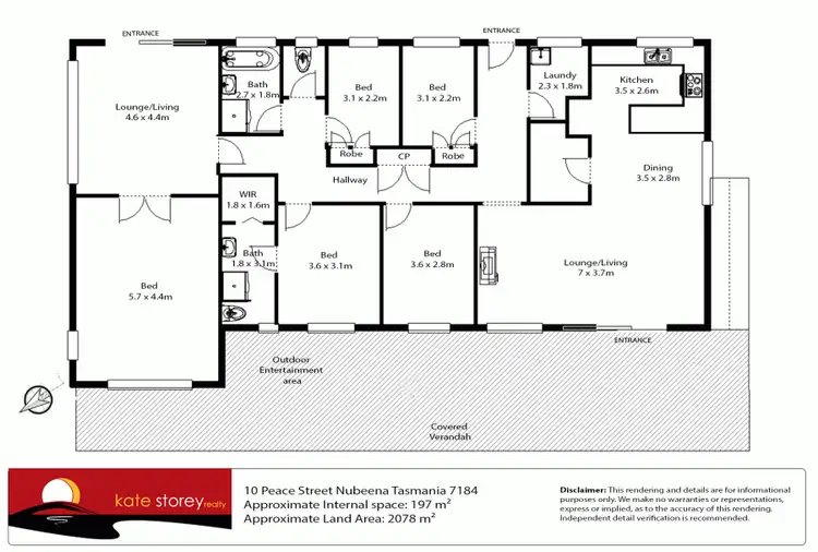 Floorplan of Homely house listing, 10 Peace Street, Nubeena TAS 7184