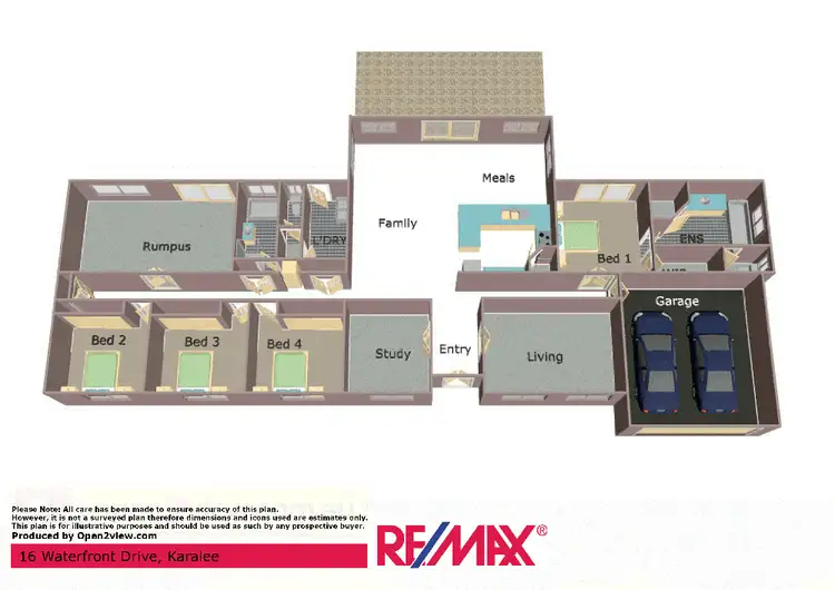 Floorplan of Homely house listing, 16 Waterfront Drive, Karalee QLD 4306